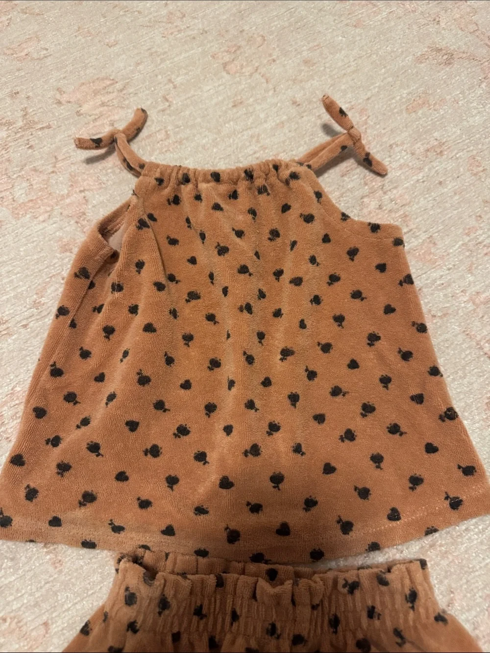 Zara Terry Two-Piece Tank & Shorts Set